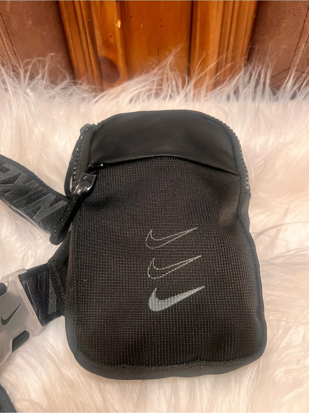 Nike Black Compact Sling Bag with Branded adjustable  Strap